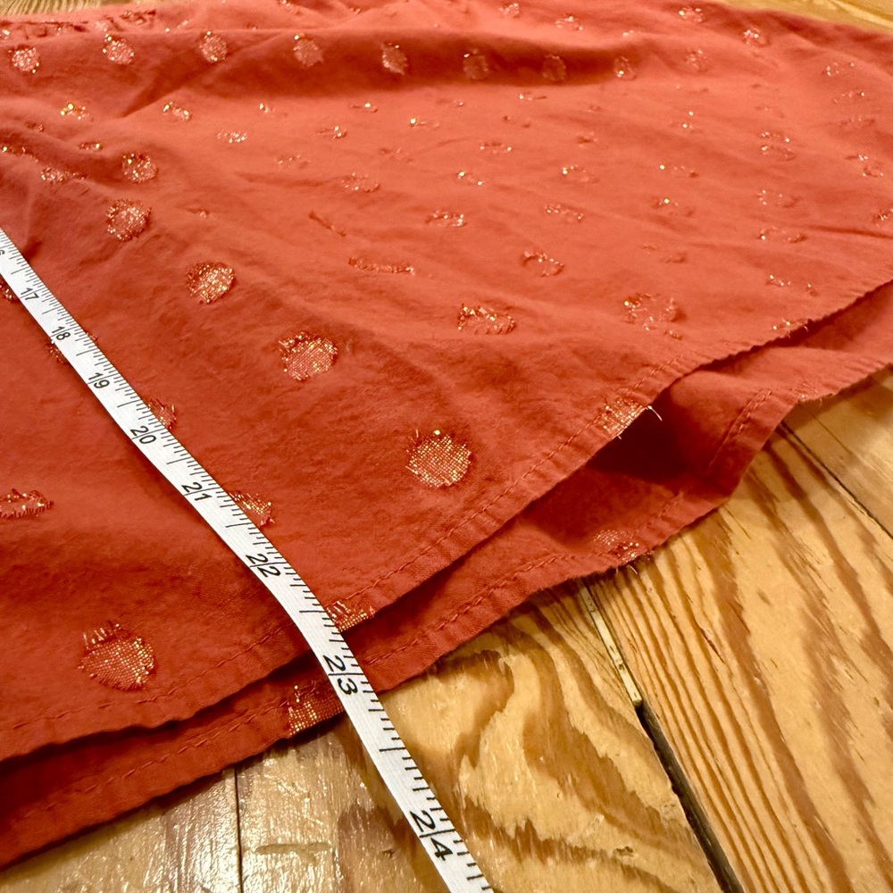 LC Lauren Conrad Orange Blouse sz XS - Picture 5 of 7